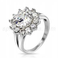 Помолвочное кольцо R-M2594-C11457 комбинированное, гладкое