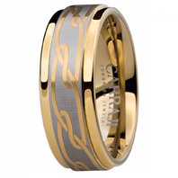 Обручальное кольцо RTU077-C11792 комбинированное, гладкое