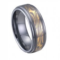 Обручальное кольцо RTU075-C11794 комбинированное, гладкое