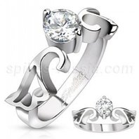 Помолвочное кольцо R-H1683-C11808 комбинированное, гладкое