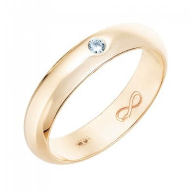 Обручальное кольцо R01-WED-00015-М12773 - Ювелирный бренд Московский ювелирный завод